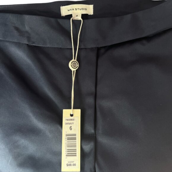 Max Studio Women’s Dark Navy Dress Pants, Size 6 - Picture 3 of 4